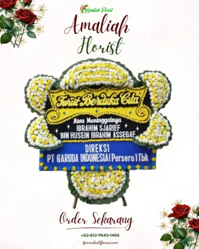 Papan Bunga Duka di Cemorokandang