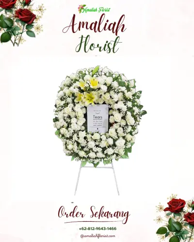 Krans Bunga Duka Cita di Cemorokandang